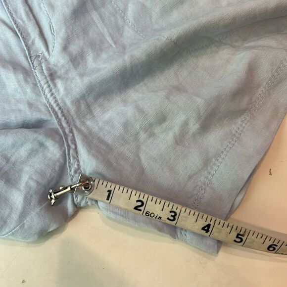 Calvin Klein new with tags linen blend light blue shorts size 4 - Picture 9 of 10